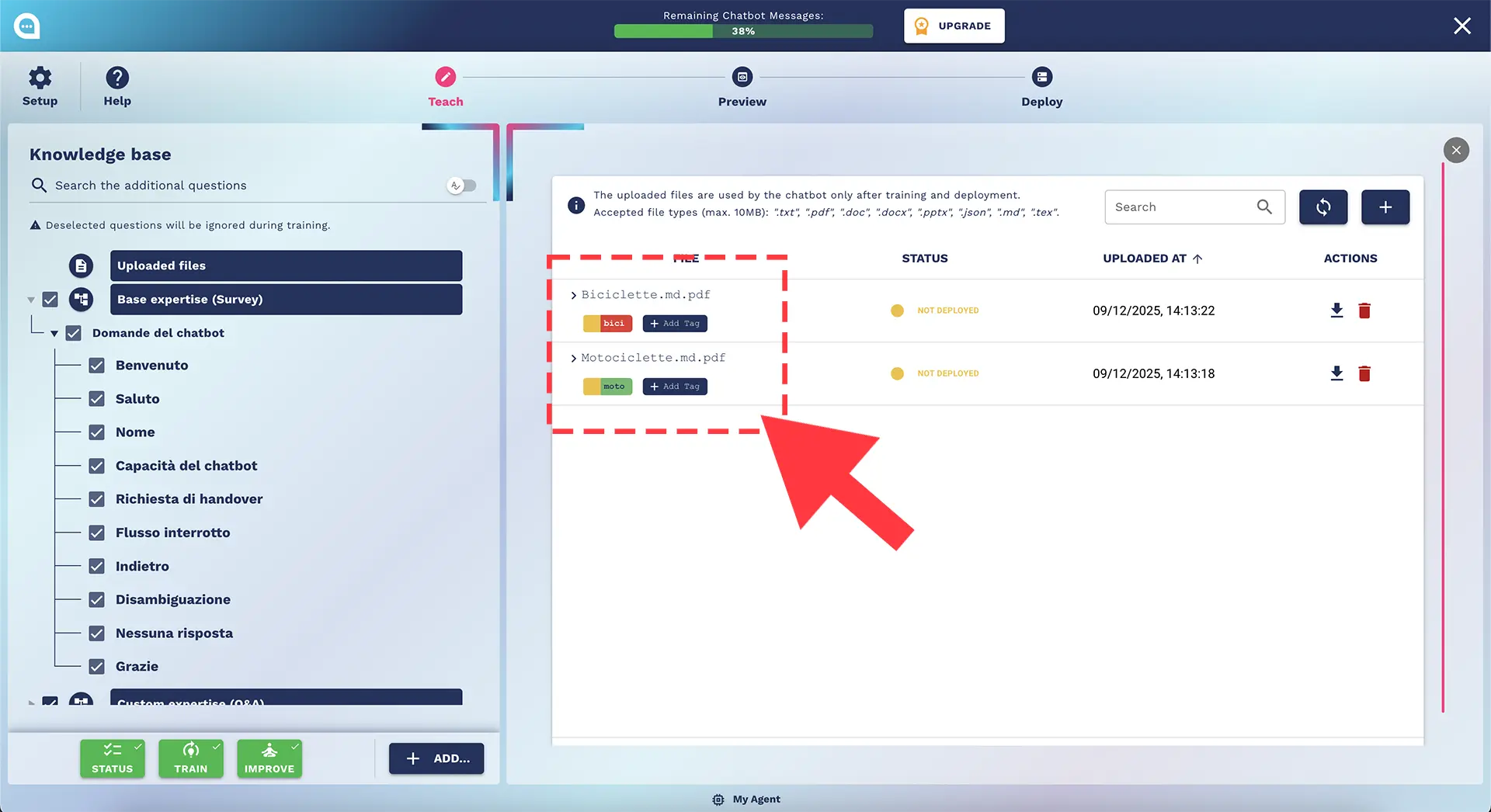 how to add tag in chatbot knowledge base documents how to add tag in chatbot knowledge base documents